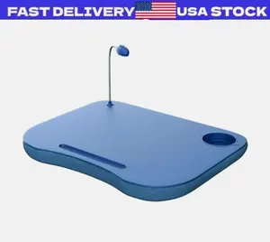 Portable LapTop Desk with Handle and LED Light - Squishy Bottom 19 x 15