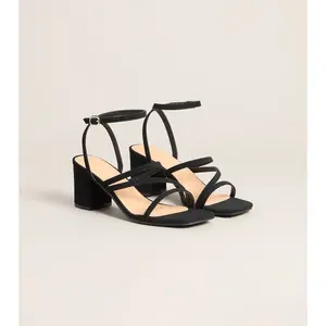 Dress Code Strappy Block Heels