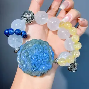 067 Strawberry Q Hematoid Q Bracelet 2025 Energy High Quality Fashion Jewelry  Beads Bracelet Gift