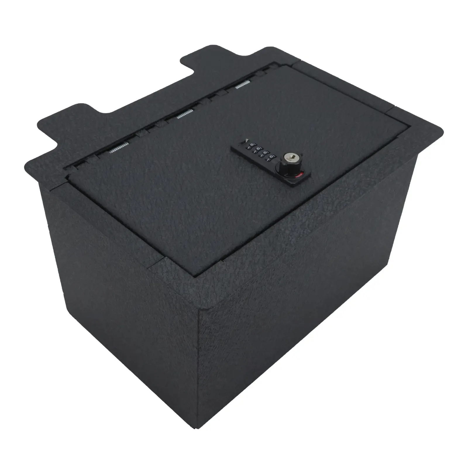 WASAI Center Console Gun Safe Compatible with Chevrolet Silverado 1500 2019-2022, 4 Digit Combination Lock with Key