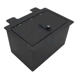 WASAI Center Console Gun Safe Compatible with Chevrolet Silverado 1500 2019-2022, 4 Digit Combination Lock with Key