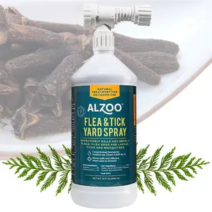 Natural Flea & Tick Yard Spray, Helps Eliminate and Repel Pests, Outdoor Use, Covers 5,000 Sq. Ft., Plant-Based Active Ingredients, 32 Fl. Oz. Bottle