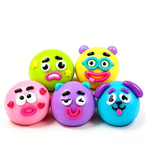 Smushers Squishy - Curiosities Smushers Dog Face Swap Squishy Soft Moldable Cute Slow Rise Relaxing Sensory Fidget Relief Anxiety Stress Fun with Interchangeable Faces for Tactile Play Fun