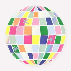 Disco Ball Large Plates (x 8)