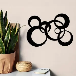 Abstract Round Metal Wall Art, Modern Iron Wall Decor, Wall Art for Home Living Room Bedroom Decor, Room Decor, Home Decor, Poster