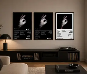 [Unframe] Drake ICEMAN Album Posters, Drizzy Hip Hop Wall Art, Modern Rap Music Aesthetic Decor, Album Cover Artwork, Gift for Fans