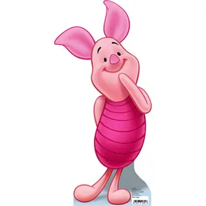212 MAIN Life-Size Piglet Cardboard Stand-Up - Advanced Graphics, 25x12in, Folds Flat, Bedroom Home Decor, Party Birthday Supplies, Home Goods