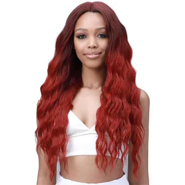 Bobbi Boss Miss Origin Designer Mix 12A Weave Bundle - NATURAL BEACH CURL 3PCS + 5" DEEP LACE CLOSURE (COMPLETE PACK)