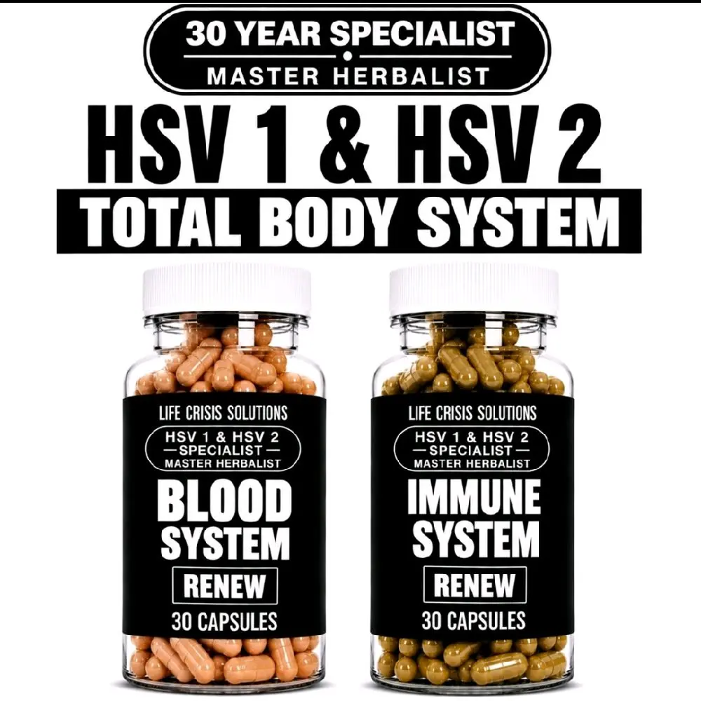 30 PREMIUM  HSV 1. & HSV 2 TEA CAPSULES CAPSULES EACH NATURAL ORGANIC HERBAL CAPSULES DIETARY SUPPLEMENTS
