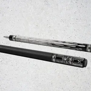 EVO FREEDOM POOL CUE - SHADOW FLAME - BLACK LEATHER WRAP