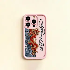 Vintage Dragon Skull Leopard Tattoo Shock-Proof Anti-Fall Phone Case Aesthetic Y2k Trendy Tiger Hardy Collage Phone Casefor iPhone 16/15/14/13/12/11/17 ProMax Plus for Samsung phones, suitable for both men and women, Perfect Gift