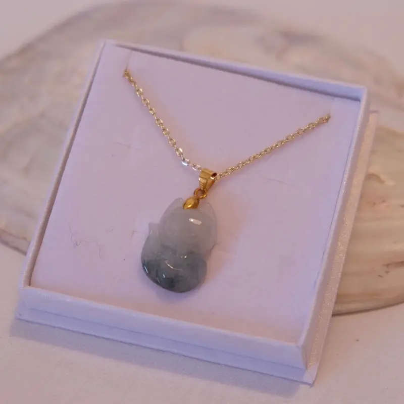 Genuine Jade Fox Pendant