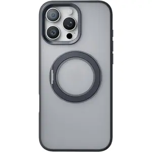 Magnetic Cases for iPhone 17 Pro Max /17 Pro/17 with 360° Spin Magnetic Ring Stand [Compatible with Mag-Safe],Phone16 15 14 13 Pro Max Plus caseFrosted Translucent Heat Dissipation Shell with 360°Rotating Kickstand Slim Cover case