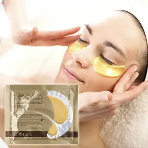 24K Gold Gel Crystal Collagen Eye Mask, 10 Pairs Moisturizing Under-Eye Patches, Eye Care Product for Women and Men, Professional Eye Treatment