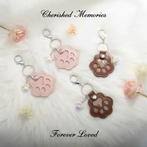 Pet Fur Keepsake Keychain, Dog Hair Memorial Holder, Leather Pouch for Pet Loss Gift, Custom Memory Keyring for Dog Lovers, dog mom gift