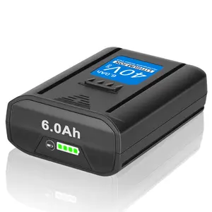 【Upgrade】6000mAh High Capacity 40V Replacement for Kobalt 40V Battery KB440-03 KB2540C-06 KB640-03 KB240-06 Suitable for Kobalt 40V Tools Weed Eater Outdoor Work with LED Indicator