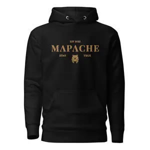 Mapache softest Unisex Hoodie Classic Cotton Streetwear Pocket Menswear Matching Polyester