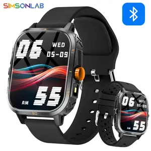 SIMSONLAB Outdoor Smartwatch, Eco-Friendly Material, Wireless Bluetooth-compatible Calls, Multiple Sports Modes, Music Control, Personalized DIY Watch Faces