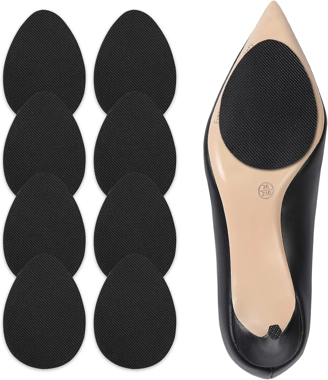 Shoe Sole Protector for Heels, Shoe Grips on Bottom of Shoes, Anti Slip Shoe Grips, Non Slip Shoe Pads, Non Slip Pads for Shoes, Shoe Gummies for Heels