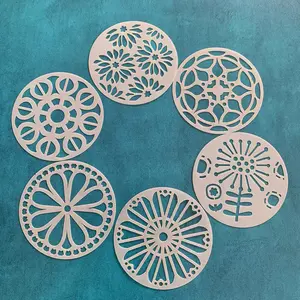 May Flowers Stencils 6 designs for polymer clay art jewelry mixed media
