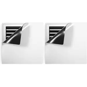 Square Vent Covers, 12" x 12" (2 Pack), Magnets, Fits Vents Only, Complete Seal, Air Vent/Register Covers for Home Ceiling, Wall, HVAC, AC, and Heater Vents