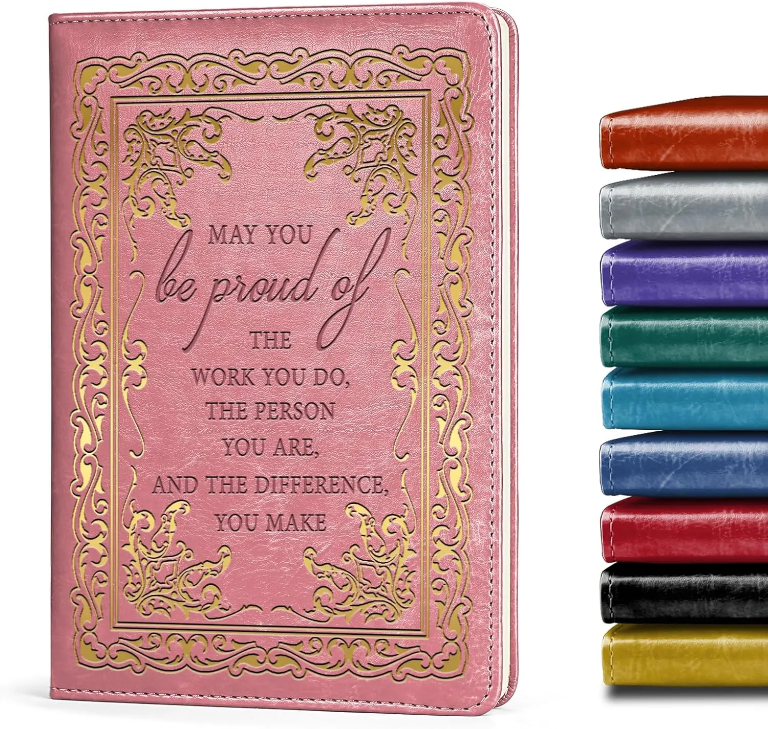 Pink Notebook May you be proud of the work you do, Cute Notebooks for Women,Social Worker Notebook,Meeting NotebookTravel Journal (May pink)
