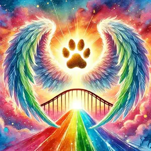 5D DIY Full Drill Round Diamond Painting Kit Rainbow Wings Bridge Mosaic, Canvas DIY Decor, Home Wall Decoration, Perfect for Halloween, Christmas, Independence Day, Birthdays, and Anniversaries Gifts.