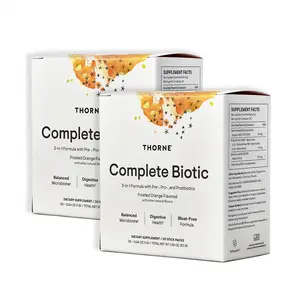 THORNE Complete Biotic 3-in-1 Formula with Pre-, Pro-, and Postbiotics for Women Men & Kids Supports Gut Digestive Health & Microbiome Relief from Constipation Diarrhea Gas & Bloating