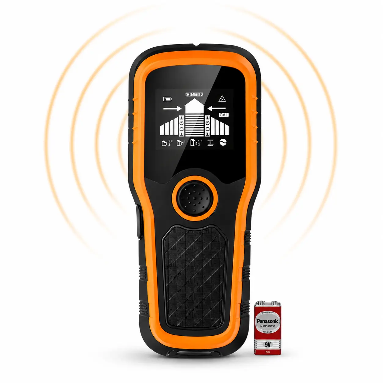 5 in 1 Aootek Stud Finder Wall Scanner, Digital Wall Detector Sensor to Locate Hidden Metal, Wood Stud, Live AC Wire Inside Walls (Battery Version)