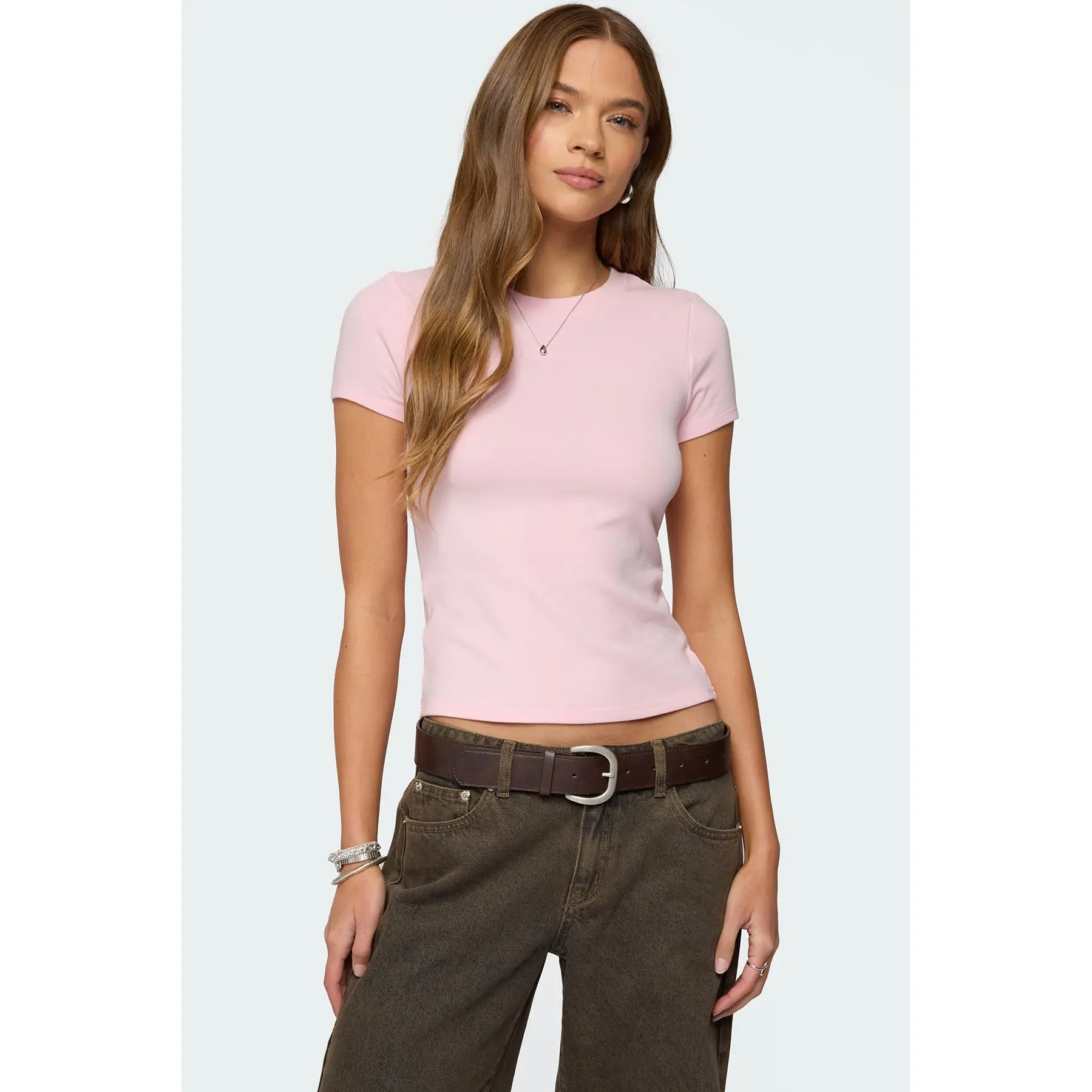Daphney Ribbed T Shirt