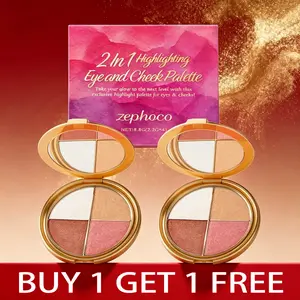 BUY 1 GET 1 FREE! Flawless Real Skin Finish - 4-in-1 Eye & Cheek Illuminating Palette