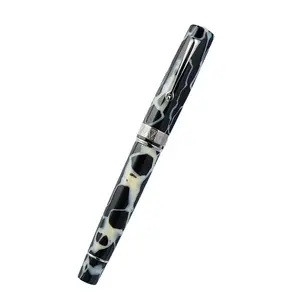 Omas Paragon Fountain Pen, Wild Finish with Silver Trim, Premium Office Writing Pens for Office Stationery Supplies