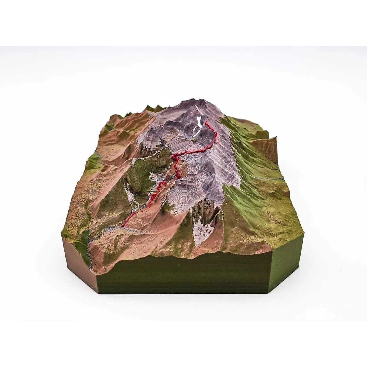 Timpooneke Trail up Mt Timpanogos - 3D Printed Topographical Map - TrailSculpt