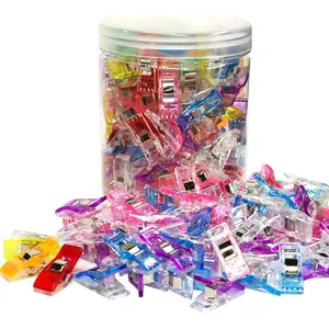 Plastic Sewing Clips, 120 count with Plastic Jar,  Quilting Clips for Supplies Crafting Tools for Crafts,Sewing Notions
