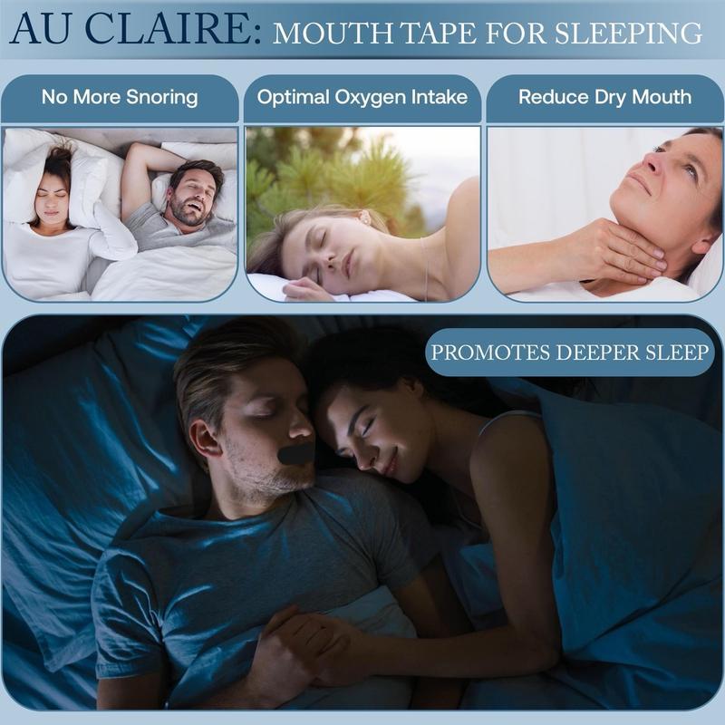 Mouth Tape for sleeping, one month supply, mouth tape, black, gentle, adhesion & 30 Strips, sports accessories, Anti Snoring Sticker Snoring Relief Sticker