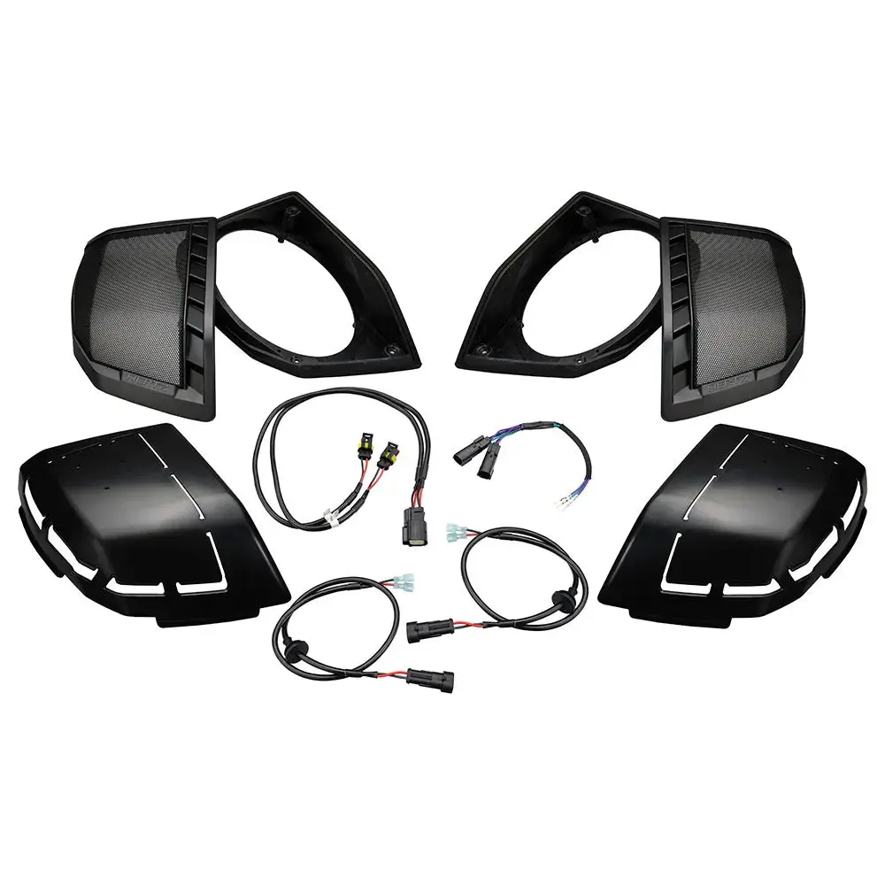 Hertz HD24H 6X9″ Saddlebag Speaker Cut In Kit with Wiring for 2024-Up Harley Davidson