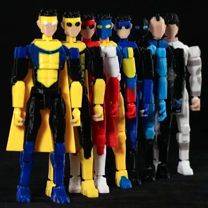 3D Printed Invincible Toys Figures Anime Model Lucky Dummy 13 Superheroes Mark Thragg (RANDOM 1PC)