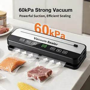 60, 000 PA Commercial Vacuum Sealer Seal A Meal System That Includes 10 Complimentary Packaging Bags, Features Drying And Wetting Modes, Serves As a 6-In-1 Sealer for Storage And Sous Vide, Is an Automatic Sealer, And Is a Modern Vacuum Sealer