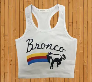 Bronco Cropped Tank Top