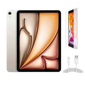 Refurbished Apple iPad Air 11 inch M2 (2024) (WiFi + Cellular Unlocked) A2903 Good Condition with Pre-Installed Tempered Glass & 1 Year Warranty