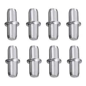 50 Pieces Shelf Pegs 5mm Cabinet Furniture Shelf Support Pegs Nickel Plated