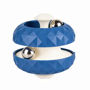 Diamond Pattern Track Gyroscope, Stress Relief Puzzle Toy, Fidget Bead Track Ball, Magnetic Finger Track Ball, Cube Toy