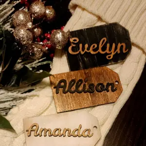 Decorative Stocking Tags for Hanging