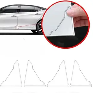 Car Door Corner Anti-collision Cover, Transparent Silicone Protector, Anti-scratch Sticker for Car Accessories
