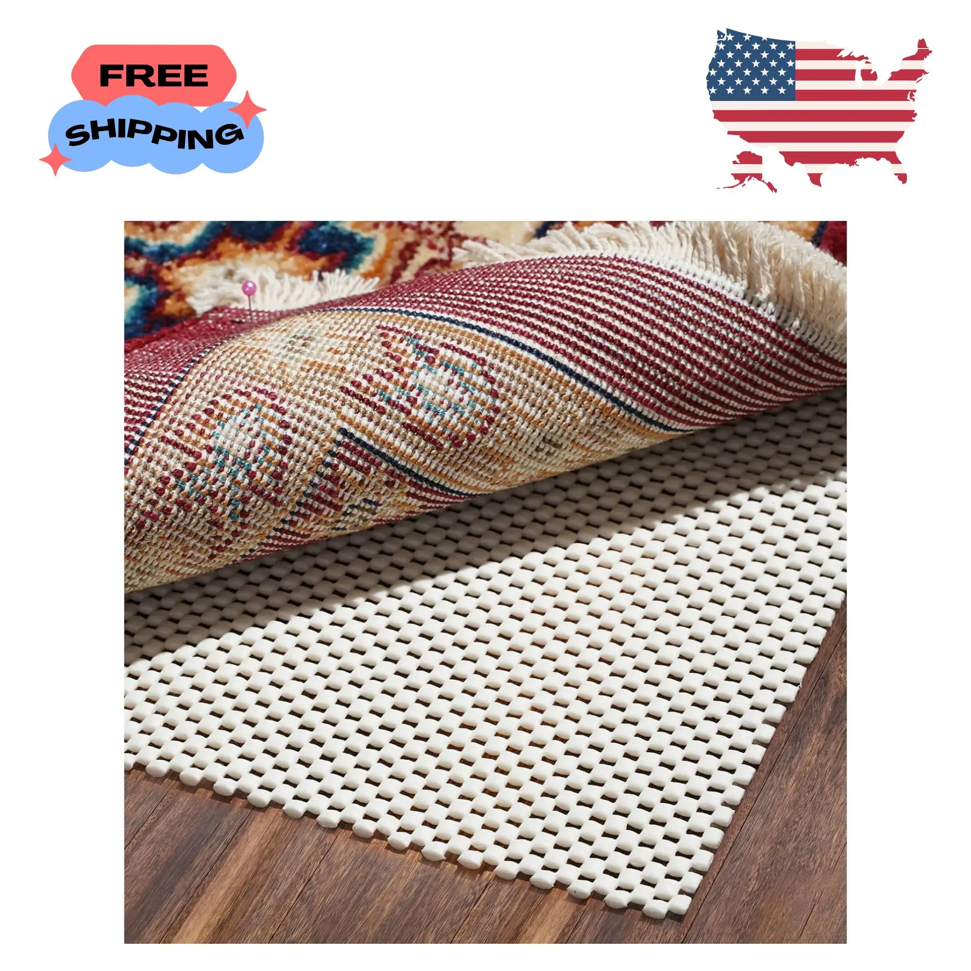 Non Slip Rug Pad Gripper 2 x 3 Feet Extra Thick Carpet Pads