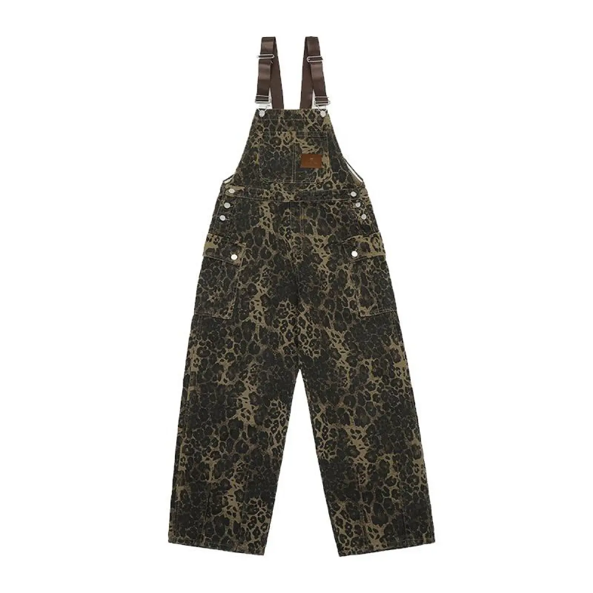 Aelfric Eden Leopard Print Overalls Casual Suits Trendy Unique
