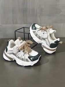 Fashionable Breathable Kids' Sports Shoes, Sports Training Shoes, Lightweight Casual Non-Slip Dad Sneakers, Unisex Spring & Fall All-Season Footwear