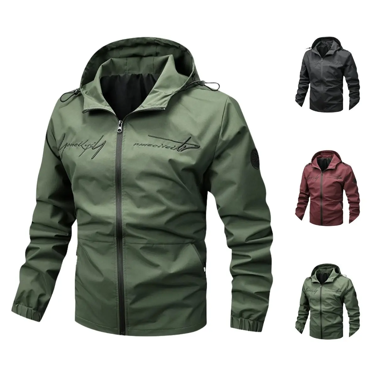 Outdoor Windproof Waterproof Breathable Hooded Jacket for All-Weather Outdoor Activities