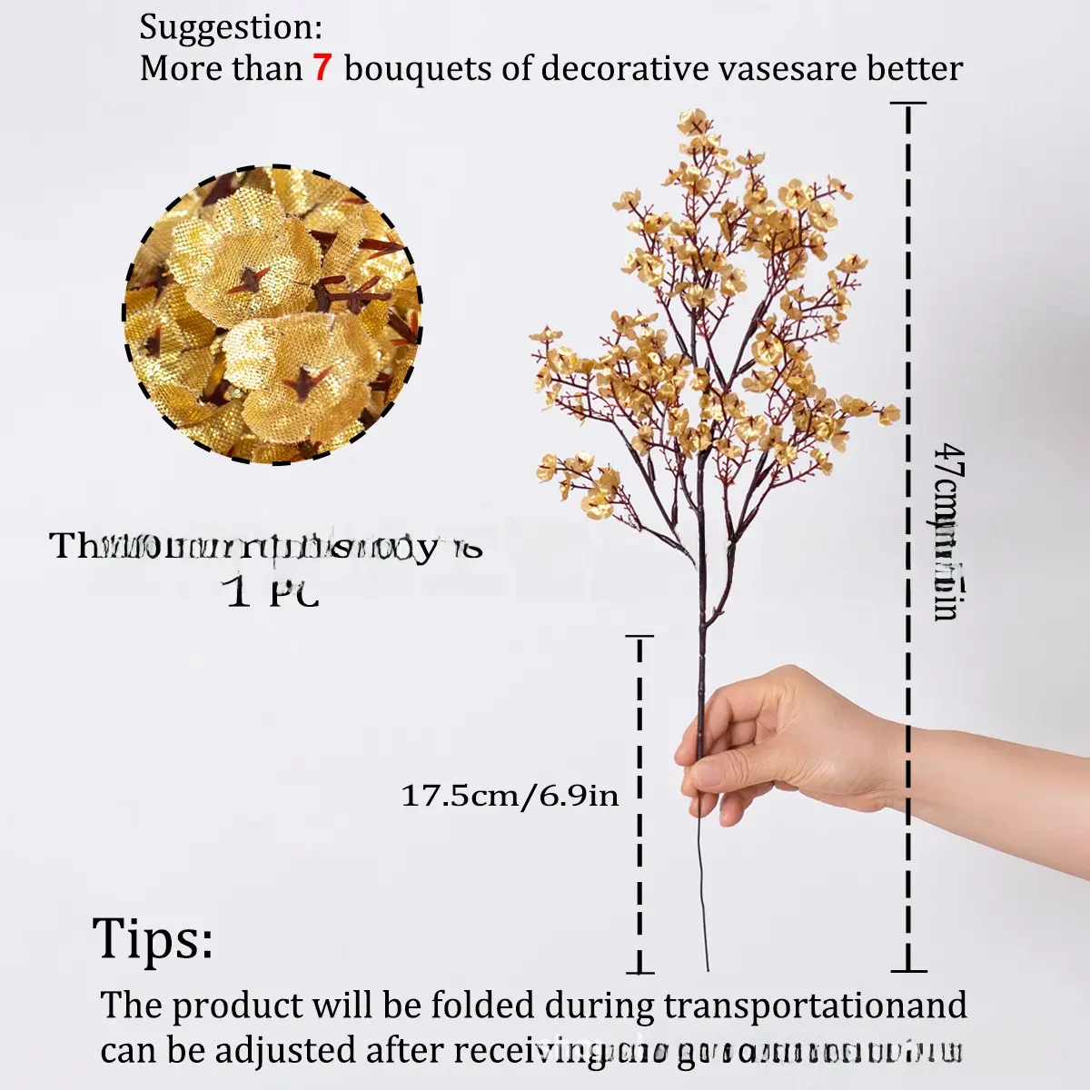 Silk fabric with gold stars