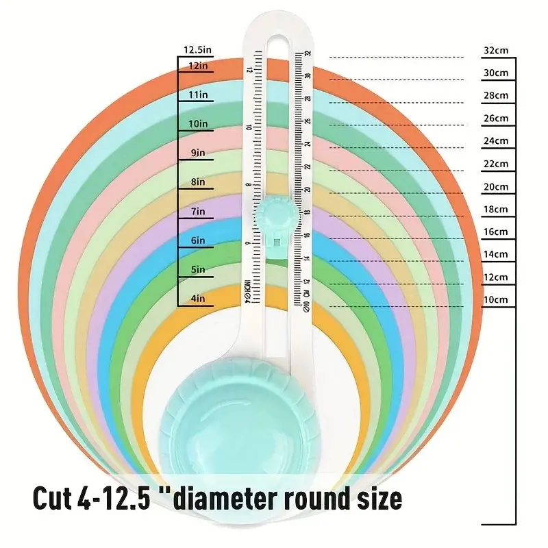 1pc Circular Paper Cutter Round Cutting Knife DIY Paper-Cutting Patchwork Compass Circle Cutter Cardboard Cutter Scrapbooking Crafts Sewing Tool